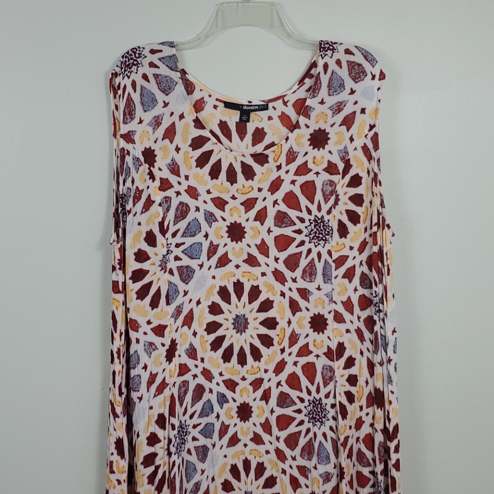 Denim 25/7 Vintage Maxi Sleeveless Dress Size 2X